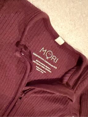 Mori - Deep Burgundy footie - size 3-6mo
